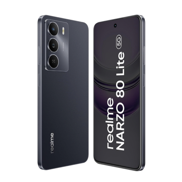 realme NARZO 80 Lite 5G (Onyx Black, 6GB RAM+128GB Storage) | 6000mAh Long-Lasting Battery