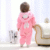 BRANDONN Unisex Baby Jumpsuit Panda Style Romper Outwear (Colour: Pink Rabbit), Size: 9-12 Months