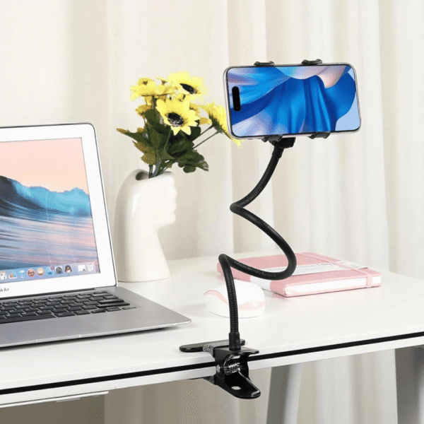 CELLMASTER Metal 360 Degree Flexible Portable Foldable 4 Metal 360 Degree Flexible Portable Foldable -Lazy Stand Bracket Cell Phone HolderTable Mobile Stand