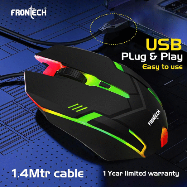 FRONTECH Wired USB Gaming Mouse 5 FRONTECH-Wired-USB-Gaming-Mouse