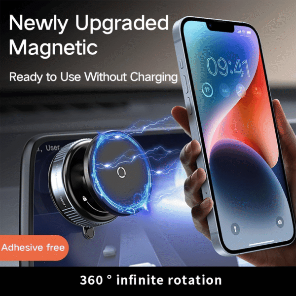 Finalize 360° Magnetic Car Mobile Holder 2 360° Magnetic Car Mobile Holder for Dashboard Vacuum Suction Phone Holder Mount Hand Free Magnetic Cell Phone Stand