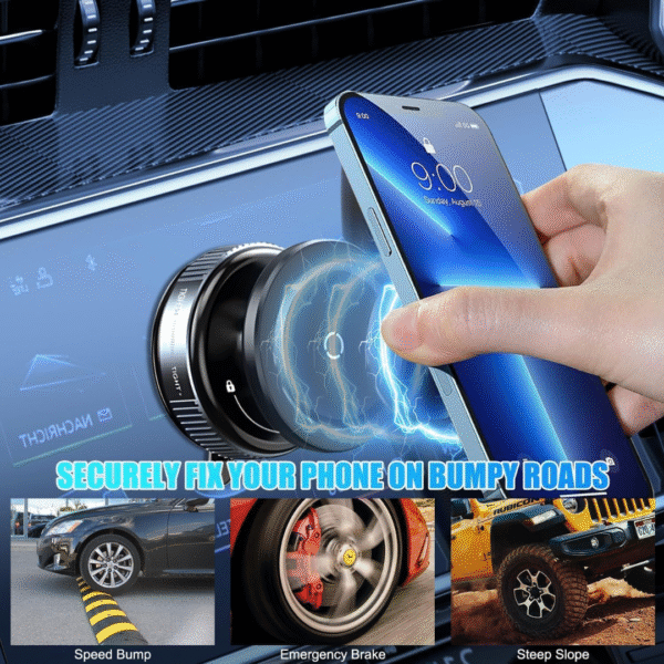 Finalize 360° Magnetic Car Mobile Holder 3 360° Magnetic Car Mobile Holder for Dashboard Vacuum Suction Phone Holder Mount Hand Free Magnetic Cell Phone Stand