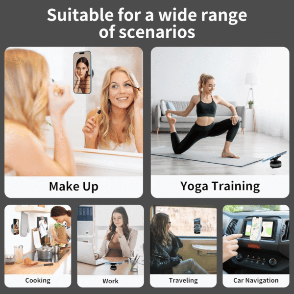 Finalize 360° Magnetic Car Mobile Holder 4 360° Magnetic Car Mobile Holder for Dashboard Vacuum Suction Phone Holder Mount Hand Free Magnetic Cell Phone Stand