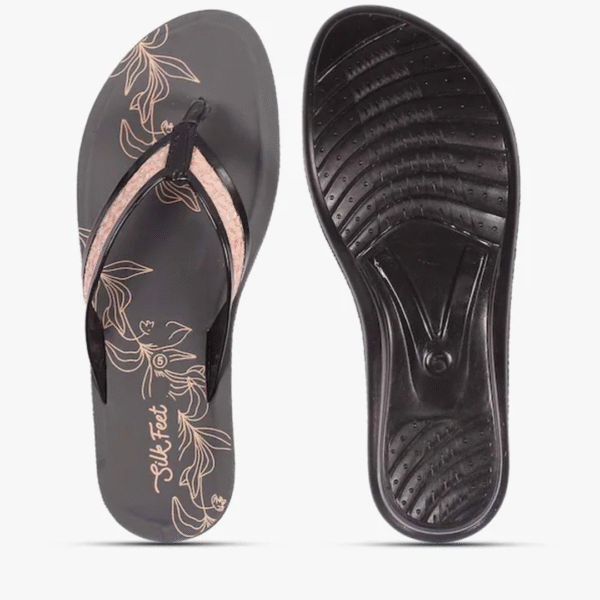 Simple Floral Print Thong-Strap Sandals For Womens & Girls