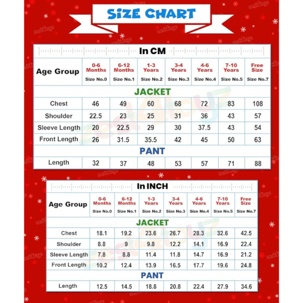 Zest 4 Toyz Santa Claus Dress for Kids 4 Zest 4 Toyz Santa Claus Dress for Kids, Christmas Dress With Jacket, Pant, Cap, Goggles, Boys and Girls - Colour Red, (Size-0, 6 Months Old Baby)